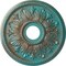 Ekena Millwork Edinburgh Medallion (Canopies up to 5 1/8"), 18 1/8"OD x 3 1/2"ID x 2 3/4"P, Copper Green Patina CM18ED1CGS - alternate 1